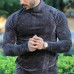 Men's Warm Velvet Slim Fit Casual Long Sleeve T-shirt