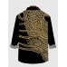 Black Full-Print Golden Dragon Cool Printing Men's Long Sleeve Shirt